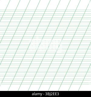 Papier millimétré. Papier quadrillé à lignes de couleur, en diagonale. Motif géométrique pour l'école, bloc-notes oblique. Papier ligné réaliste Illustration de Vecteur