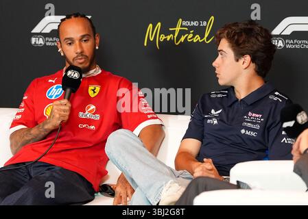 Montréal, Canada. 12 juin 2025. Conférence de presse, Championnat de formule 1 à Montréal, Canada, 12 juin 2025 crédit : Agence photo indépendante/Alamy Live News Banque D'Images