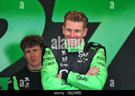 Montréal, Canada. 12 juin 2025. Nico Hulkenberg (GER) Sauber. 12.06.2025. Championnat du monde de formule 1, Rd 10, Grand Prix du Canada, Montréal, Canada, journée de préparation. Le crédit photo devrait se lire : XPB/Alamy Live News. Banque D'Images