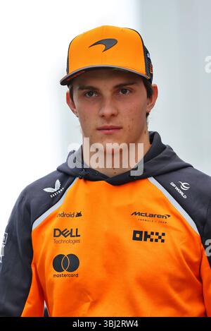 Montréal, Canada. 12 juin 2025. Oscar Piastri (AUS) McLaren. 12.06.2025. Championnat du monde de formule 1, Rd 10, Grand Prix du Canada, Montréal, Canada, journée de préparation. Le crédit photo devrait se lire : XPB/Alamy Live News. Banque D'Images