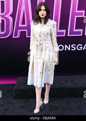 HOLLYWOOD, LOS ANGELES, CALIFORNIE, États-Unis - 03 JUIN : Skye Aurelia arrive à la projection spéciale de Los Angeles de 'From the World of John Wick : Ballerina' de Lionsgate qui s'est tenue au TCL Chinese Theatre IMAX le 3 juin 2025 à Hollywood, Los Angeles, Californie, États-Unis. (Photo de Xavier Collin/image Press Agency) Banque D'Images