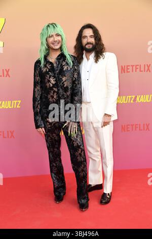 Bill Kaulitz und Tom Kaulitz beim projection spéciale von Kaulitz & Kaulitz Staffel 2 im Delphi Filmpalast à Berlin AM 12.06.2025 *** Bill Kaulitz et Tom Kaulitz à la projection spéciale de Kaulitz Kaulitz saison 2 au Delphi Filmpalast à Berlin le 12 06 2025 Banque D'Images