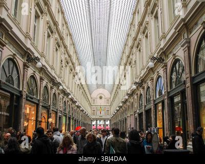 Galerie Royale de Saint Hubert à Bruxelles, Belgique, le 7 juin 2025. Banque D'Images