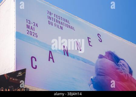 Billboard Advertising 78ème Festival International du film à Cannes Banque D'Images