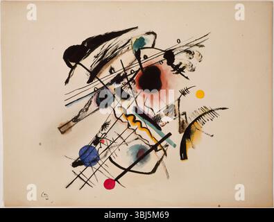 Studie f&#xfc ;R "Schwarzer Fleck" (étude pour "Black Spot"), 1921. Trouvé dans la Collection Mus&#xe9 ;e national d'art moderne, Centre Georges Pompidou, Paris. Banque D'Images