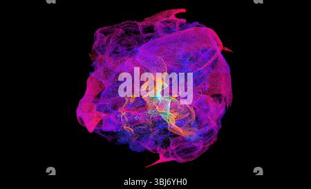 Nébuleuse de rendu 3D. Généré par ordinateur Banque D'Images