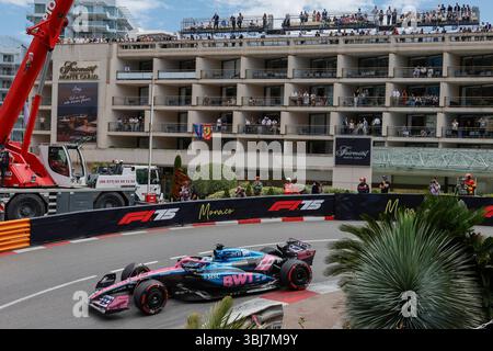Monaco, 23 mai 2025. Formule 1 Tag Heuer Grand Prix de Monaco 2025. Photo : #10 Pierre Gasly (FRA) de l'écurie BWT Alpine Formula One Team en Alpine A525 lors de la première séance d'essais © Piotr Zajac/Alamy Live News Banque D'Images