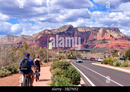 Route panoramique State route 179 à Sedona, Arizona Banque D'Images