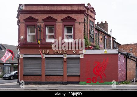 HE Park Pub, 216-218 Walton Breck Rd, Liverpool, Merseyside, Angleterre, Royaume-Uni, Banque D'Images