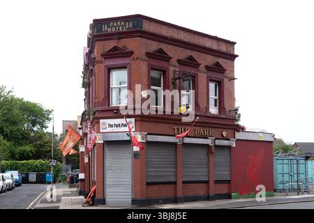 HE Park Pub, 216-218 Walton Breck Rd, Liverpool, Merseyside, Angleterre, Royaume-Uni, Banque D'Images