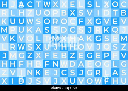 Toutes les lettres de l'alphabet anglais en mosaïque vectorielle sans couture colorée, conception éducative pour les enfants, les enfants, les fonds d'écran de maternelle, retour à SC Illustration de Vecteur