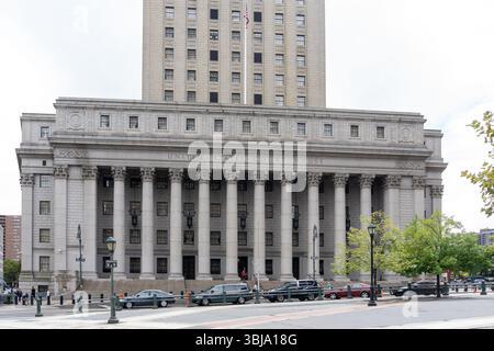 New York City, NY, USA - 22 août 2022 : Thurgood Marshall United States Courthouse à New York City, NY, USA. Banque D'Images