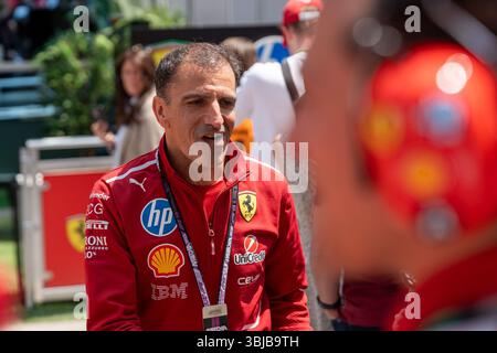 Montréal, Kanada. 14 juin 2025. Marc Gene (Ferrari) CAN, formel 1 Weltmeisterschaft, Grand Prix von Kanada, circuit Gilles Villeneuve, Freies Training 3, saison 2025, 14.06.2025 Foto : Eibner-Pressefoto/Marcel Fischer crédit : dpa/Alamy Live News Banque D'Images
