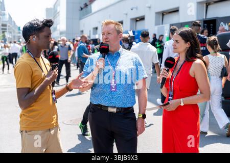 Montréal, Kanada. 14 juin 2025. F1 TV Crew CAN, formel 1 Weltmeisterschaft, Grand Prix von Kanada, circuit Gilles Villeneuve, Freies Training 3, saison 2025, 14.06.2025 Foto : Eibner-Pressefoto/Marcel Fischer crédit : dpa/Alamy Live News Banque D'Images