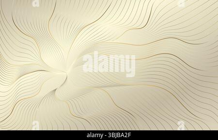 Papier peint doré de luxe. Motif Art Deco, texture de fond d'invitation VIP pour l'impression, le tissu, la conception d'emballage, inviter. Vecteur vintage Illustration de Vecteur