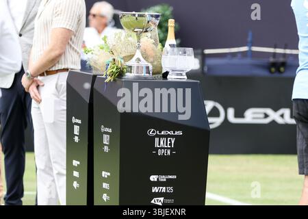Ilkley, Royaume-Uni. 15 juin 2025. Ilkley Tennis Club, Angleterre, 15 juin 2025 : Trophée WTA 125 Lexus Ilkley Open au Ilkley Tennis Club à Ilkley, Angleterre, le 15 juin 2025. (Sean Chandler/SPP) crédit : photo de presse sportive SPP. /Alamy Live News Banque D'Images