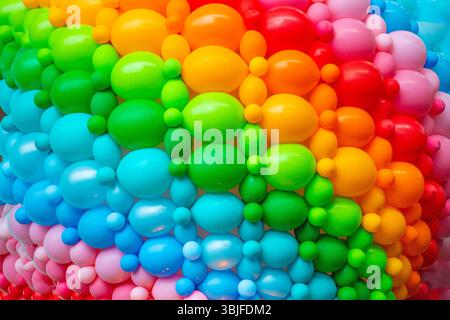 Ballons colorés Banque D'Images