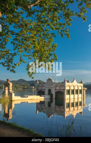 PESQUERA MARIMON BOATHOUSE LAC DE BANYOLES PLA DE L’ESTANY GIRONA CATALOGNE ESPAGNE Banque D'Images