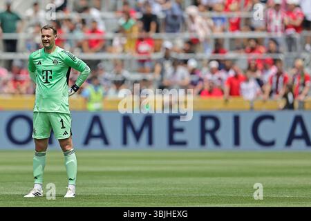 Cincinnati, États-Unis. 15 juin 2025. Le gardien de but Manuel Neuer du FC Bayern Munich, lors du match entre le FC Bayern Munich et Auckland City, pour la 1ère manche du groupe C pour la Coupe du monde des clubs FIFA 2025, à Cincinnati, États-Unis, le 15 juin 2025. Photo : Heuler Andrey//DiaEsportivo/Alamy Live News crédit : DiaEsportivo/Alamy Live News Banque D'Images