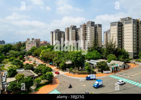 General Village, un ancien village militaire dépendant à Hsinchu, Taiwan Banque D'Images