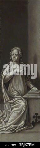 Coecke van Aelst l'aîné, Pieter ; The Virgin Annunciate : Reverse of Right Hand Shutter ; The National Gallery, Londres ; http ://www.artuk.org/artworks/the-virgin-annunciate-reverse-of-right-hand-shutter-116051 Banque D'Images