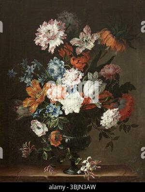 Monnoyer, Jean-Baptiste ; pièce de fleur dans une urne ; National Trust, Stourhead ; http ://www.artuk.org/artworks/flower-piece-in-an-urn-101273 Banque D'Images