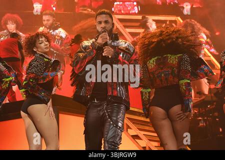LONDRES, ANGLETERRE - 06 MARS : Jason Derulo se produit à O2 Arena, Greenwich le 6 mars 2024 à Londres, Angleterre. CAP/Mar ©Mar/Capital Pictures Banque D'Images