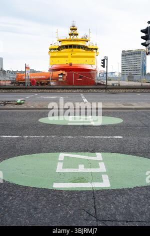 Signalétique de zone à faibles émissions d'Aberdeen lez, Aberdeen, Écosse, Royaume-Uni Banque D'Images