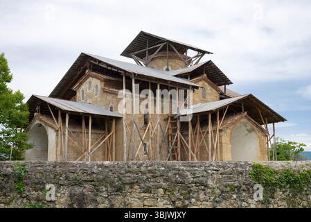 L'ancienne église de l'Assomption de la Bienheureuse Vierge Marie, Lykhny. République d'Abkhazie Banque D'Images