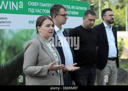 Non exclusif : vice-ministre ukrainien de la culture et de la communication stratégique pour l'intégration européenne, Andrii Nadzhos, directeur par intérim du Depa Banque D'Images