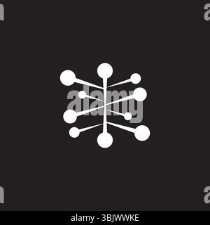 vecteur de logo de symbole de symboles de points de cercles de mouvement rond Illustration de Vecteur