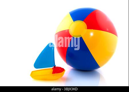 Ballon de plage avec voile Banque D'Images