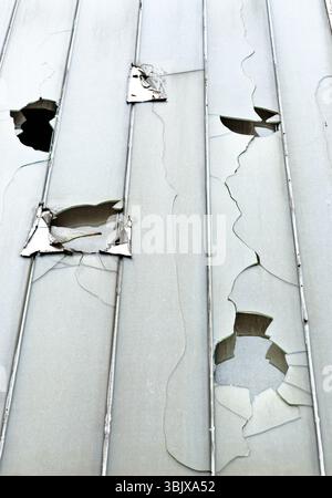 La texture du verre brisé Banque D'Images