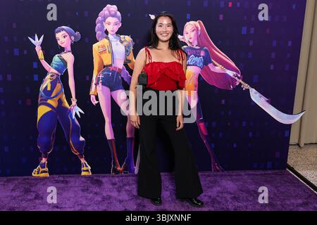 Hollywood, États-Unis. 16 juin 2025. HOLLYWOOD, LOS ANGELES, CALIFORNIE, États-Unis - 16 JUIN : Sara Sparky Park arrive à la projection spéciale de Los Angeles des 'Kpop Demon Hunters' de Netflix qui se tient au Netflix Tudum Theater le 16 juin 2025 à Hollywood, Los Angeles, Californie, États-Unis. (Photo de Xavier Collin/image Press Agency) crédit : image Press Agency/Alamy Live News Banque D'Images