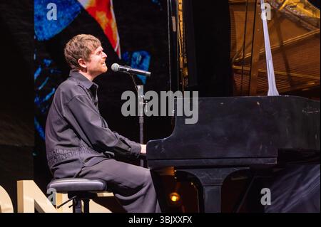 Cannes, France, 17 juin 2025, James Blake, musicien, producteur, compositeur, Jamesblakemusic a assisté au Festival des Lions de Cannes - Festival International de la créativité © IFnm Press Banque D'Images