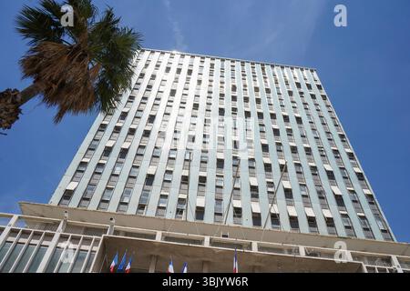 Hôtel de ville de Toulon, Hôtel de ville au centre de Toulon, Provence-Alpes-Côte dAzur, Côte d'Azur, France, Europe. Banque D'Images