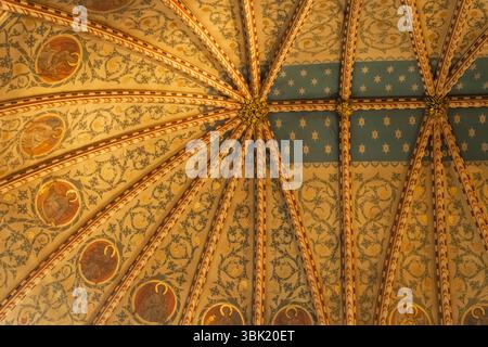 Angleterre, Somerset, Bath, St.John the Evangelist's Church Ceiling pattern Banque D'Images