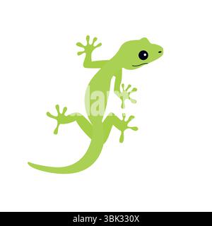 lézard gecko emoji symbole signe icône vecteur illustration animal reptile mignon Illustration de Vecteur
