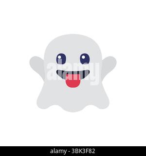 illustration vectorielle d'icône de signe de symbole emoji fantôme Illustration de Vecteur
