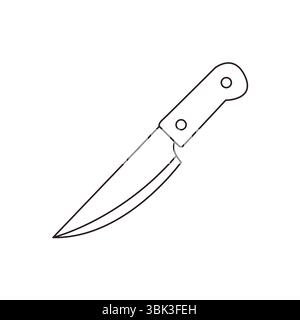 illustration vectorielle d'icône de signe de symbole emoji de couteau Illustration de Vecteur