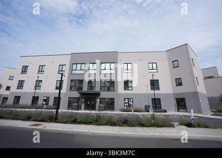 Une vue générale de la résidence de soins infirmiers à Portlaoise, Co Laoise. Des membres de l'Autorité de l'information et de la qualité de la santé (Hiqa) comparaissent devant le Comité de la santé mercredi pour discuter des normes de soins dans les maisons de retraite. Date de la photo : mercredi 18 juin 2025. Banque D'Images