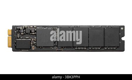 M2 SSD haute vitesse libre sur fond blanc Banque D'Images