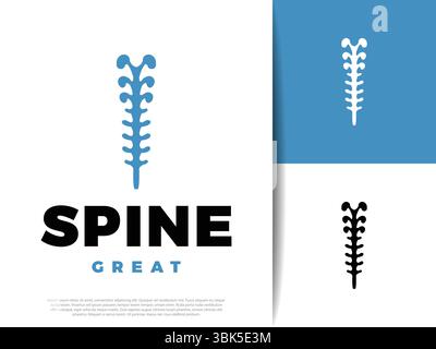 Vecteur détaillé d'icône de colonne vertébrale de l'anatomie de colonne vertébrale humaine. Parfait pour les conceptions chiropratiques, orthopédiques et liées à la santé. Propre, moderne et idéal pour moi Illustration de Vecteur