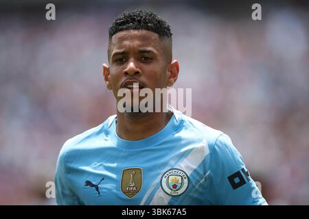 PHILADELPHIE, États-Unis - 18 juin 2025 : Savinho de Manchester City lors du match du Groupe G de la Coupe du monde des clubs de la FIFA entre Manchester City FC et Wydad AC au Lincoln Financial Field (crédit : Craig Mercer/ Alamy Live News) Banque D'Images