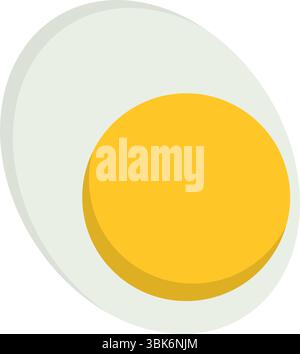 Vue sur le dessus des œufs durs. Vecteur Illustration de Vecteur