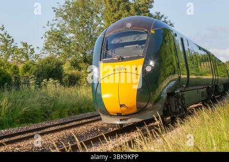 GWR British Rail Class 800 Inter City Express train, Pewsey, Wiltshire, Angleterre, Royaume-Uni Banque D'Images