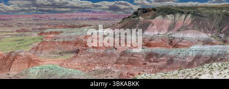 Le désert peint, Parc national de la Forêt pétrifiée, Arizona Banque D'Images