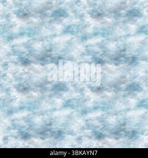 Beaux nuages bleus et gris, pavé tessellation sans couture motif.illustration numérique aquarelle Banque D'Images
