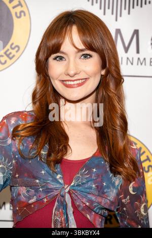 Los Angeles, États-Unis. 18 juin 2025. L'actrice Bekah page assiste aux Key Elements PR et KEMG Entertainment présentent 2025 Retro Rollerskating et Backpack Drive au Moonlight Rollerway. (Photo de Eugene Powers/SOPA images/SIPA USA) crédit : SIPA USA/Alamy Live News Banque D'Images