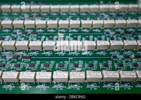 NANJING, CHINE - 20 JUIN 2025 - la carte pilote a été exposée à l'exposition mondiale des semi-conducteurs 2025 à Nanjing, province du Jiangsu, Chine, le 20 juin 2025. Banque D'Images